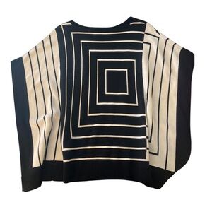 Black & White Poncho